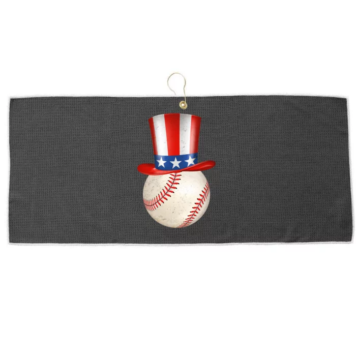 Uncle Sam Baseball Large Microfiber Waffle Golf Towel