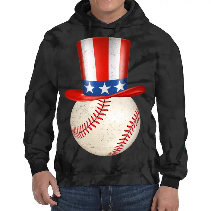 Uncle Sam Baseball Tie Dye Hoodie