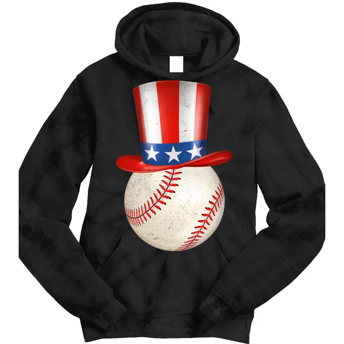 Uncle Sam Baseball Tie Dye Hoodie