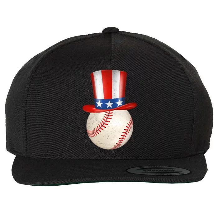 Uncle Sam Baseball Wool Snapback Cap