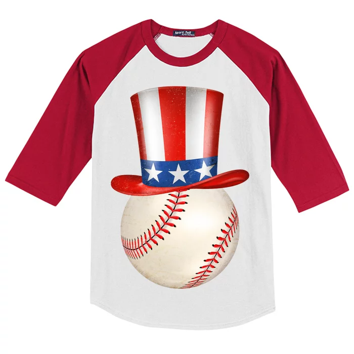 Uncle Sam Baseball Kids Colorblock Raglan Jersey