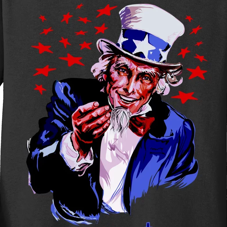 Uncle Sam I Want You Kids Long Sleeve Shirt