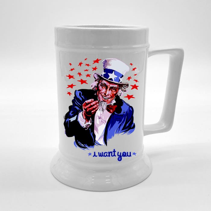 Uncle Sam I Want You Front & Back Beer Stein