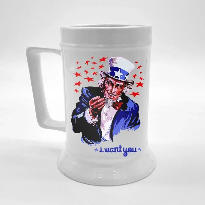 Uncle Sam I Want You Front & Back Beer Stein