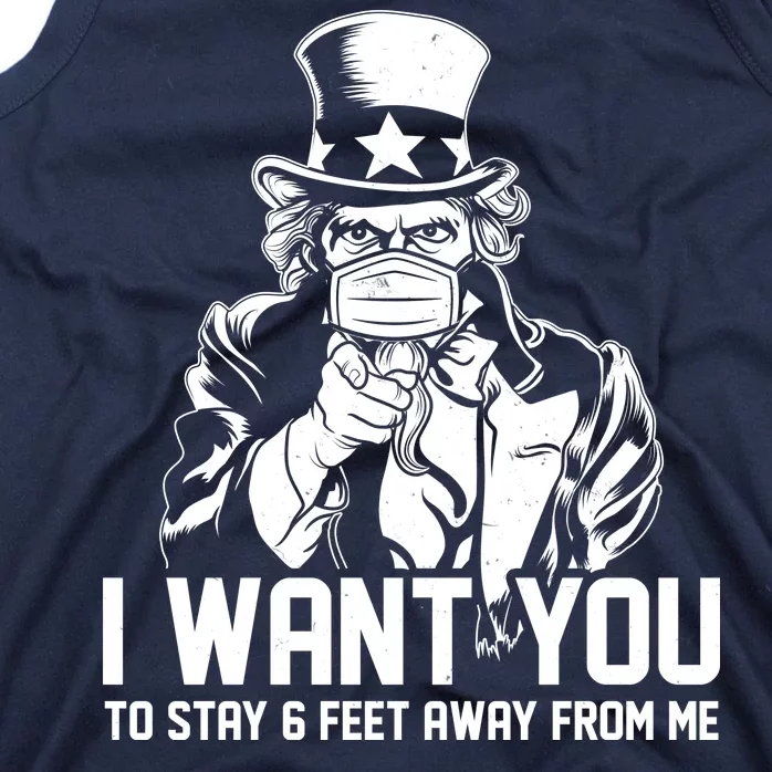 Uncle Sam I Want You To Save 6 Feet Away From Me Tank Top