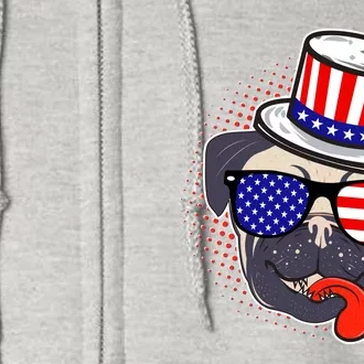 Uncle Sam Pug Full Zip Hoodie