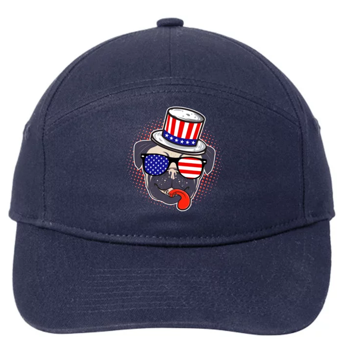 Uncle Sam Pug 7-Panel Snapback Hat