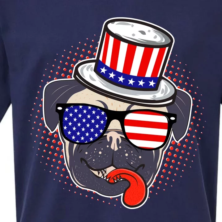 Uncle Sam Pug Sueded Cloud Jersey T-Shirt