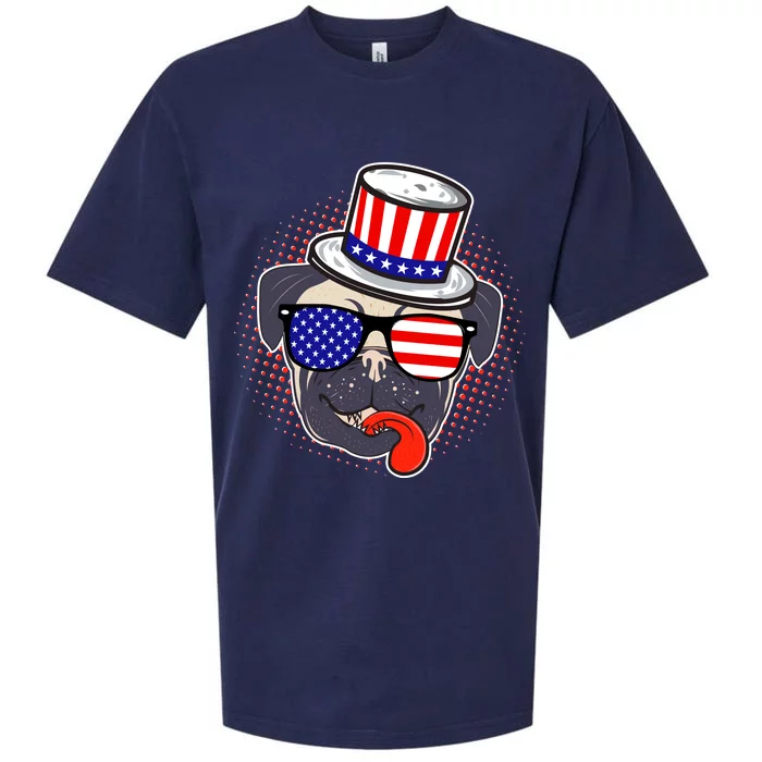 Uncle Sam Pug Sueded Cloud Jersey T-Shirt