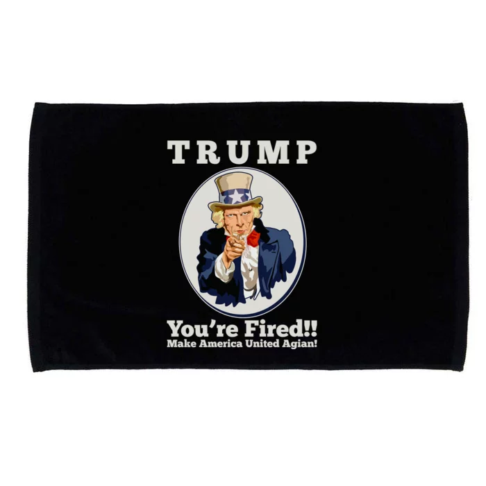 Uncle Sam Trump You're Fired Make America United Again Microfiber Hand Towel