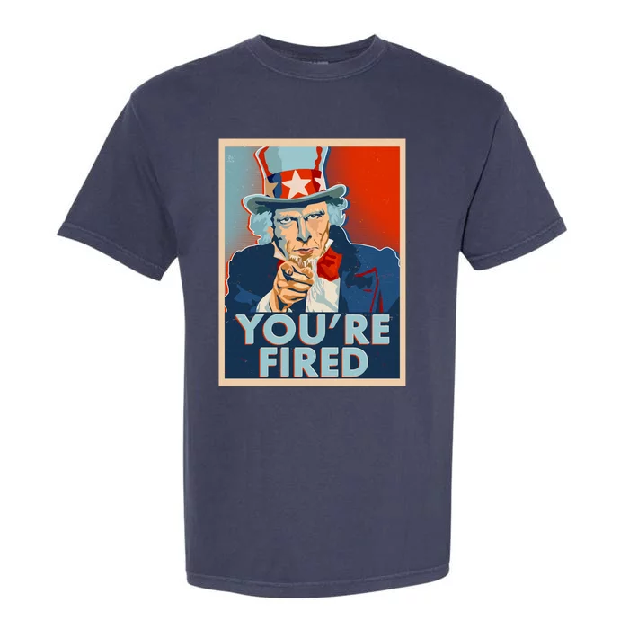 Uncle Sam Trump You're Fired Poster Garment-Dyed Heavyweight T-Shirt