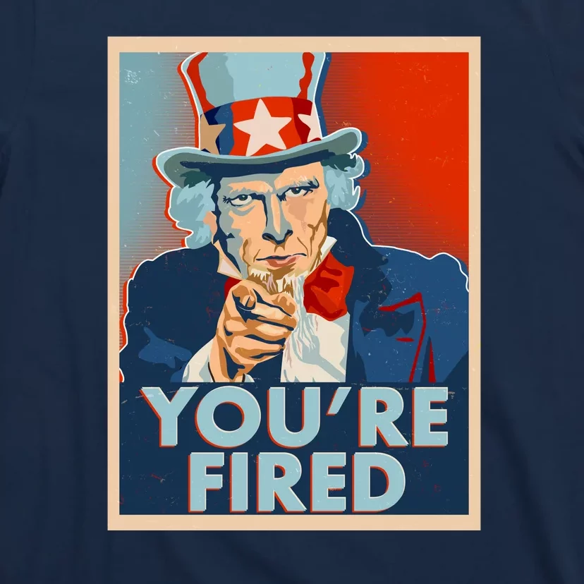 Uncle Sam Trump You're Fired Poster T-Shirt