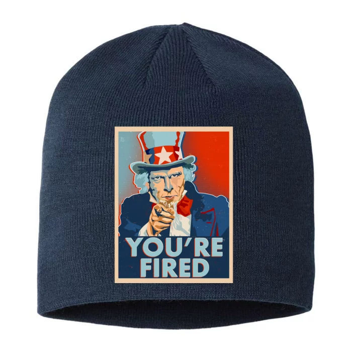 Uncle Sam Trump You're Fired Poster 8 1/2in Sustainable Knit Beanie