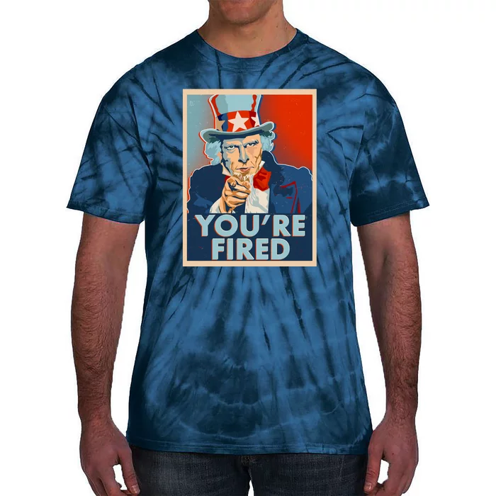 Uncle Sam Trump You're Fired Poster Tie-Dye T-Shirt