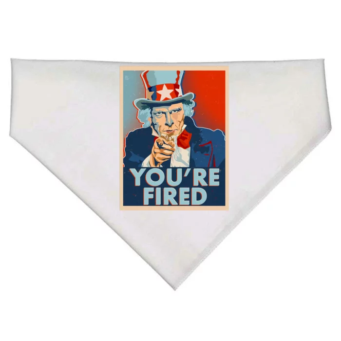 Uncle Sam Trump You're Fired Poster USA-Made Doggie Bandana