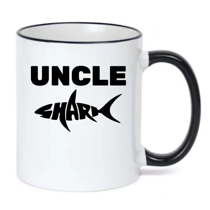 Uncle Shark Black Color Changing Mug