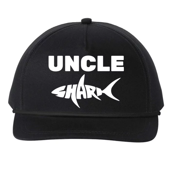 Uncle Shark Snapback Five-Panel Rope Hat