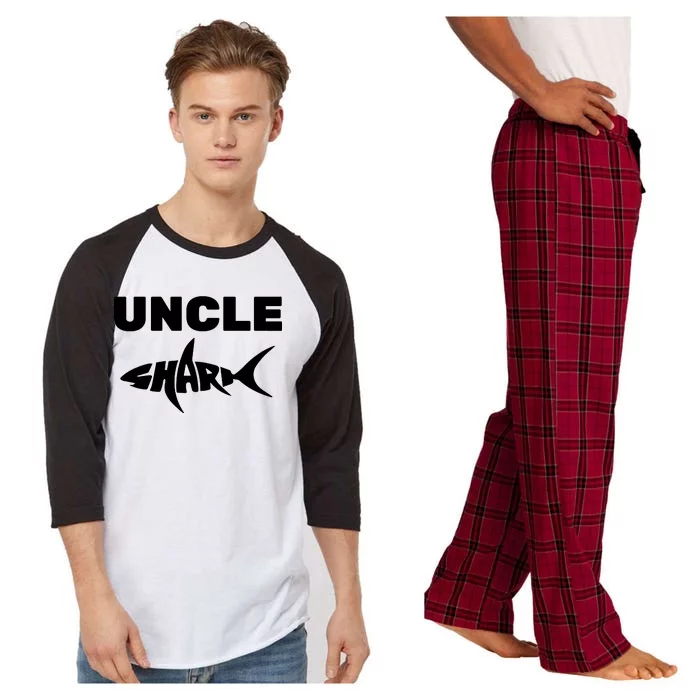 Uncle Shark Raglan Sleeve Pajama Set