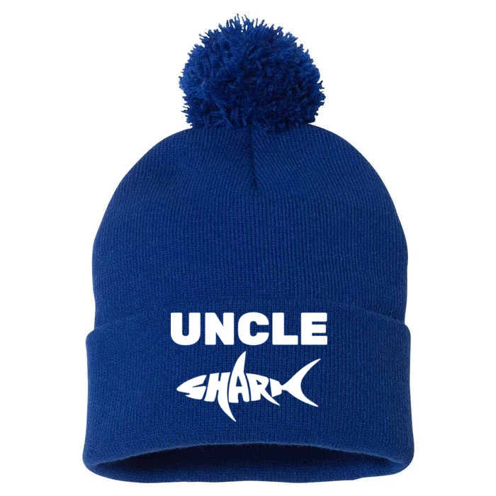 Uncle Shark Pom Pom 12in Knit Beanie