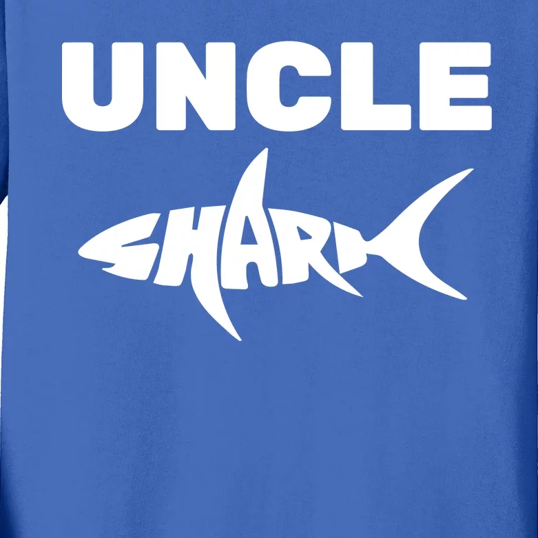 Uncle Shark Kids Long Sleeve Shirt