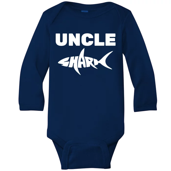 Uncle Shark Baby Long Sleeve Bodysuit