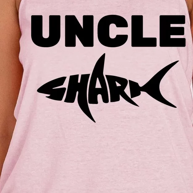 Uncle Shark Women's Knotted Racerback Tank