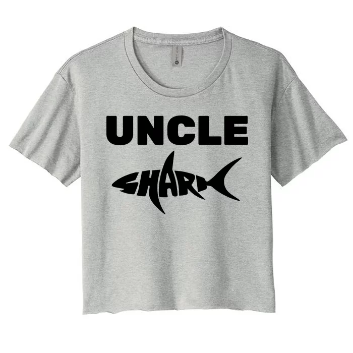 Uncle Shark Women's Crop Top Tee