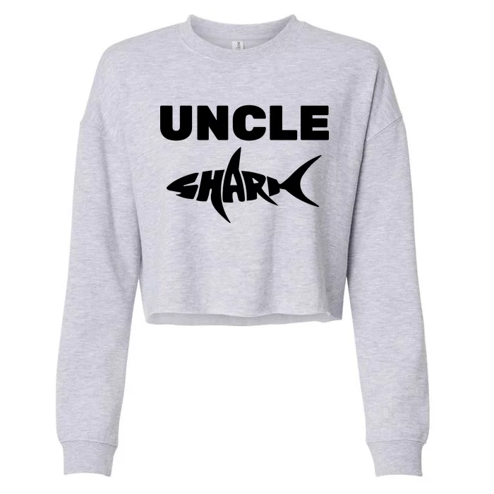 Uncle Shark Cropped Pullover Crew