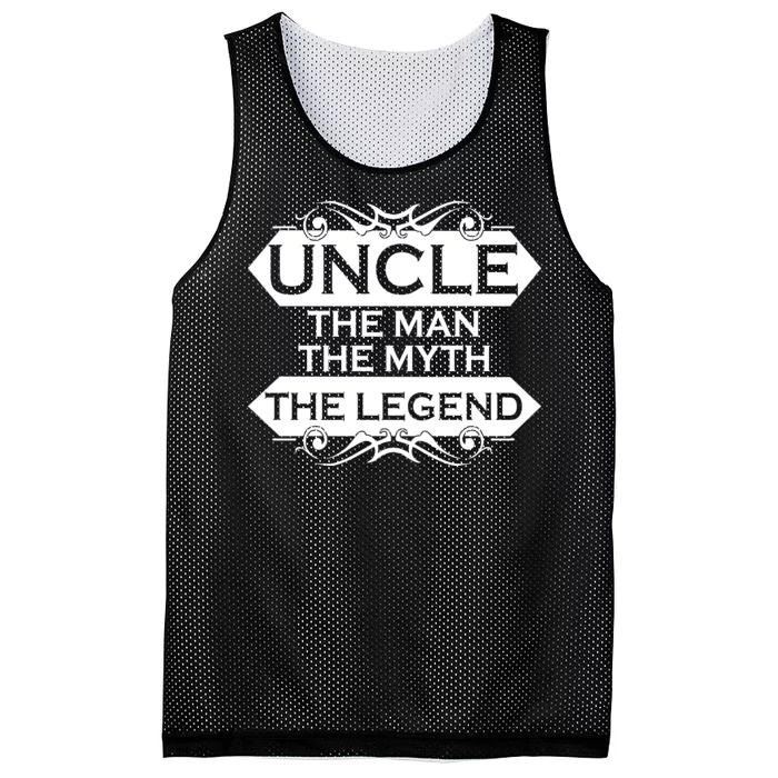 Uncle The Man The Myth The Legend Mesh Reversible Basketball Jersey Tank