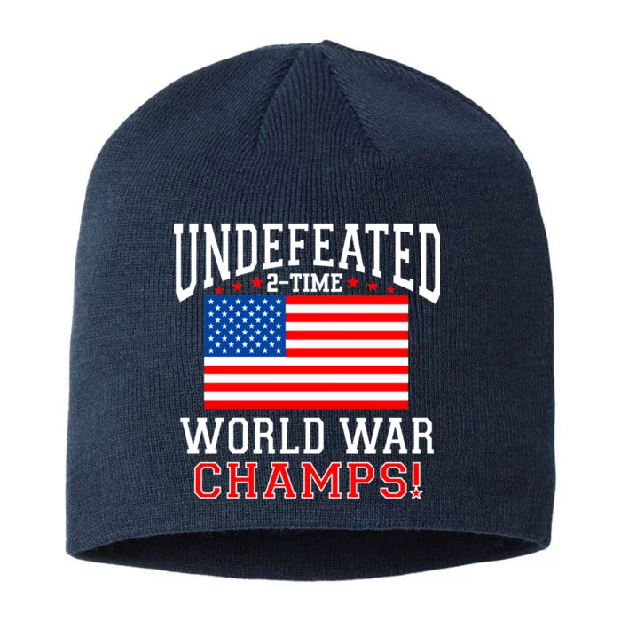 Undefeated 2-Time World War Champs 8 1/2in Sustainable Knit Beanie