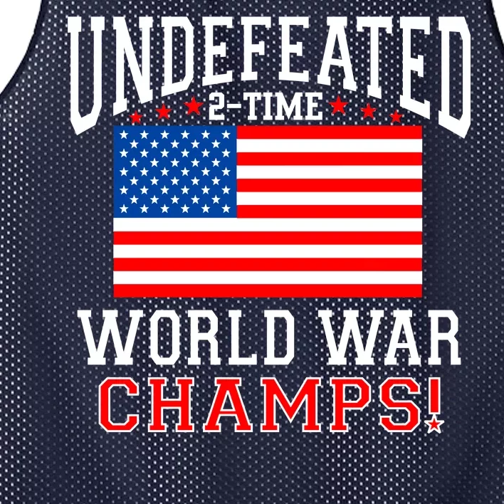 Undefeated 2-Time World War Champs Mesh Reversible Basketball Jersey Tank