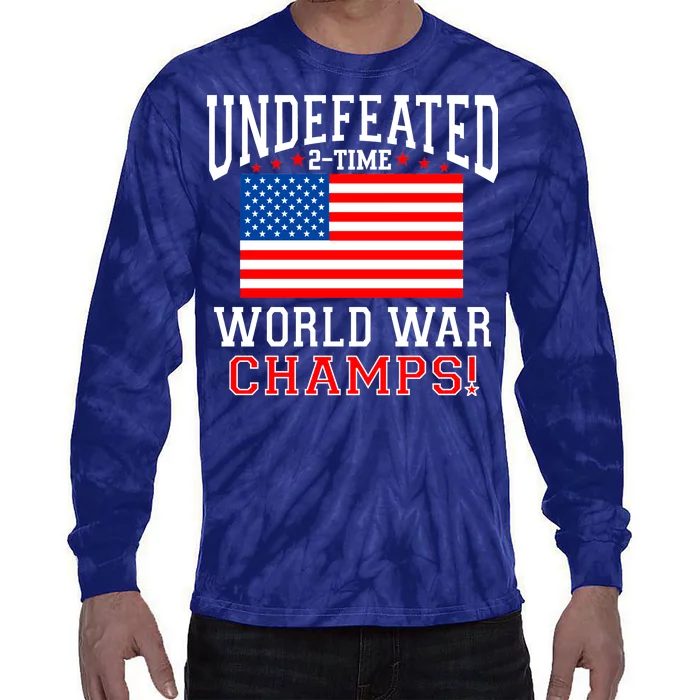 Undefeated 2-Time World War Champs Tie-Dye Long Sleeve Shirt