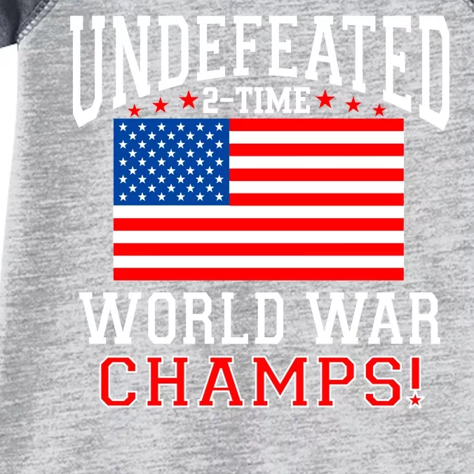 Undefeated 2-Time World War Champs Infant Baby Jersey Bodysuit