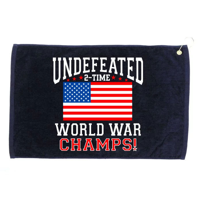 Undefeated 2-Time World War Champs Grommeted Golf Towel