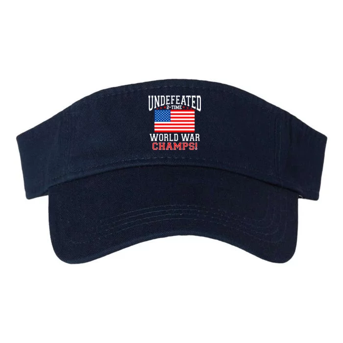 Undefeated 2-Time World War Champs Valucap Bio-Washed Visor