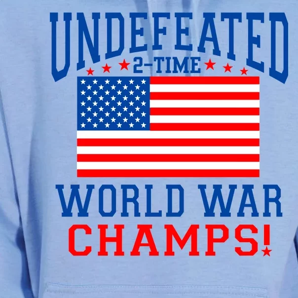 Undefeated 2-Time World War Champs Unisex Surf Hoodie