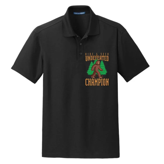 Undefeated Hide & Seek Champion Bigfoot Dry Zone Grid Performance Polo