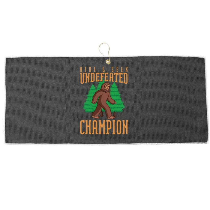 Undefeated Hide & Seek Champion Bigfoot Large Microfiber Waffle Golf Towel