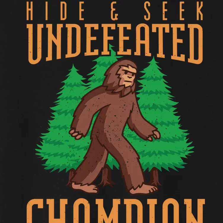 Undefeated Hide & Seek Champion Bigfoot Women's Crop Top Tee