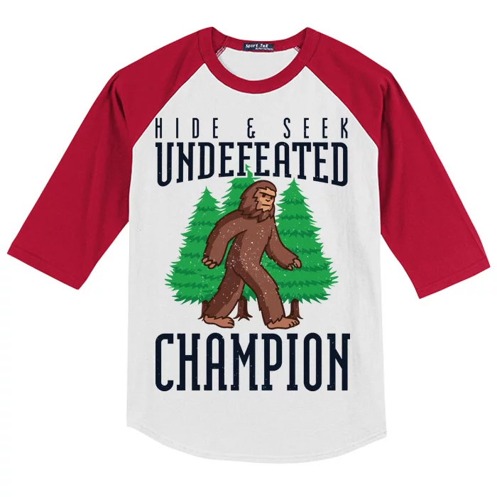 Undefeated Hide & Seek Champion Bigfoot Kids Colorblock Raglan Jersey