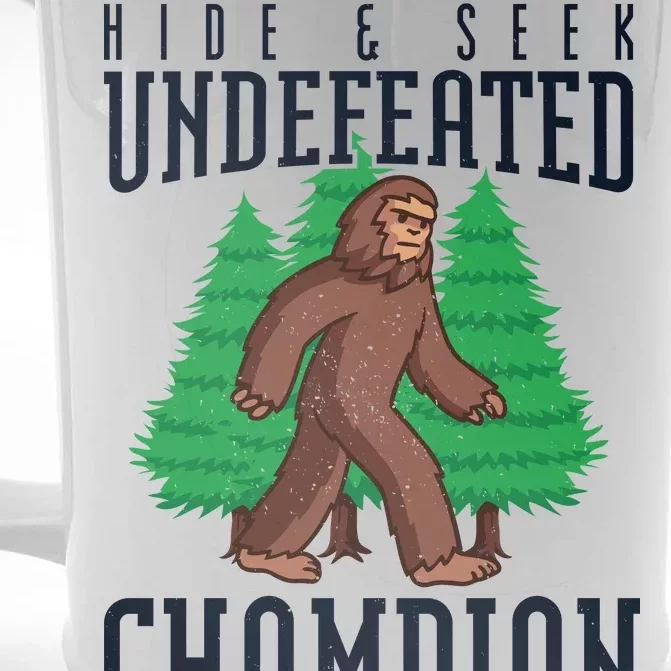 Undefeated Hide & Seek Champion Bigfoot Front & Back Beer Stein