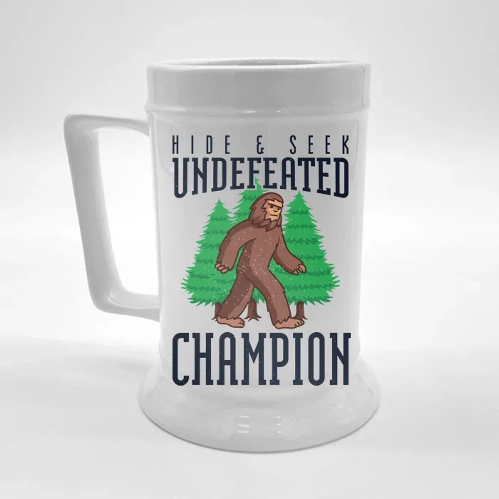 Undefeated Hide & Seek Champion Bigfoot Front & Back Beer Stein