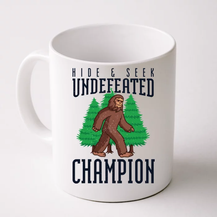 Undefeated Hide & Seek Champion Bigfoot Front & Back Coffee Mug