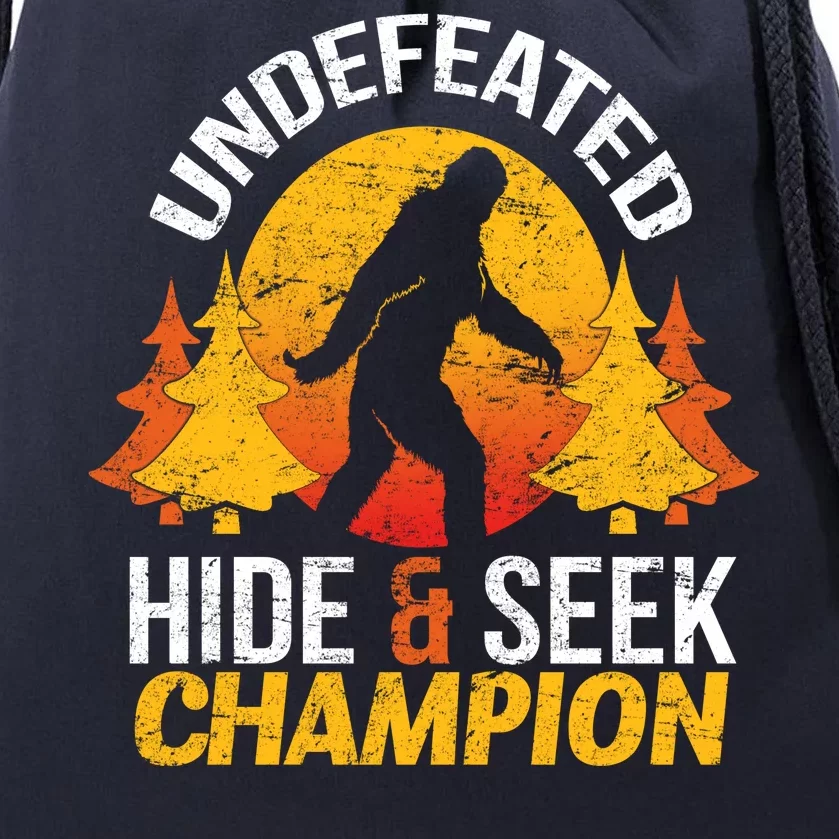 Undefeated Hide And Seek Champion Bigfoot Drawstring Bag