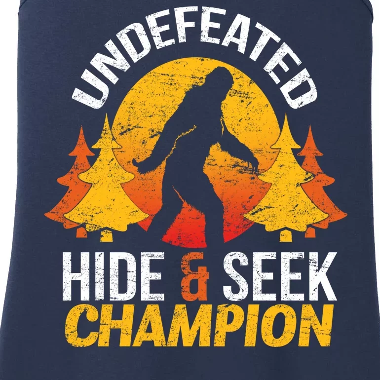 Undefeated Hide And Seek Champion Bigfoot Ladies Essential Tank