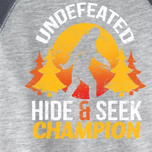 Undefeated Hide And Seek Champion Bigfoot Toddler Fine Jersey T-Shirt