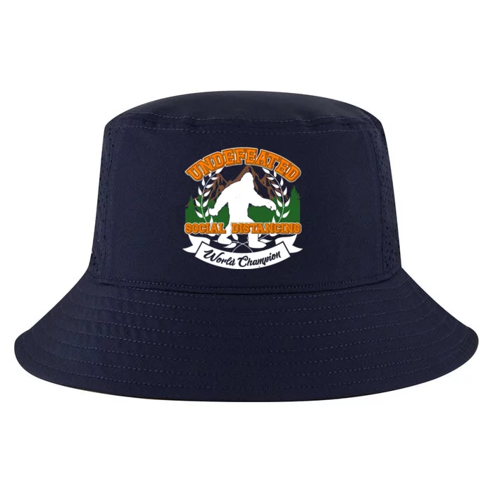 Undefeated Sasquatch Social Distancing Bigfoot Cool Comfort Performance Bucket Hat