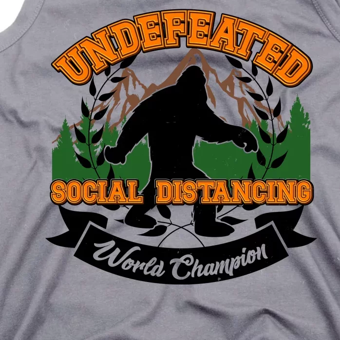 Undefeated Sasquatch Social Distancing Bigfoot Tank Top