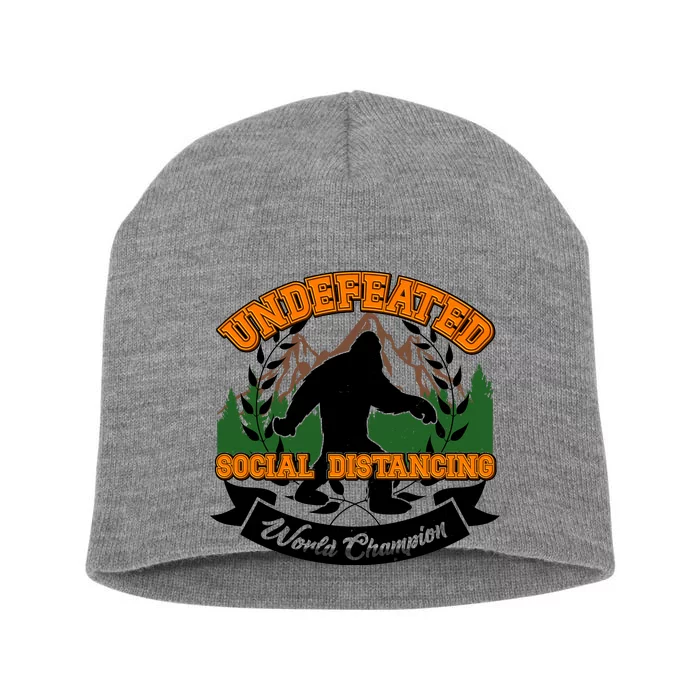 Undefeated Sasquatch Social Distancing Bigfoot Short Acrylic Beanie