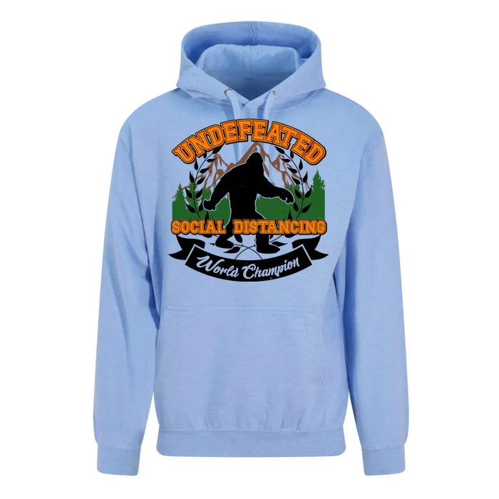 Undefeated Sasquatch Social Distancing Bigfoot Unisex Surf Hoodie